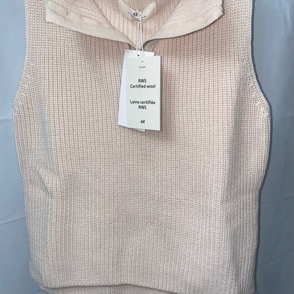 H&M 100 % wool knit sweater vest kids size 6/7 NWT - Picture 4 of 16